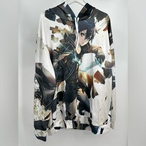 Unisex Anime Kirito (Sword Art Online) Hoodie With Front Pockets